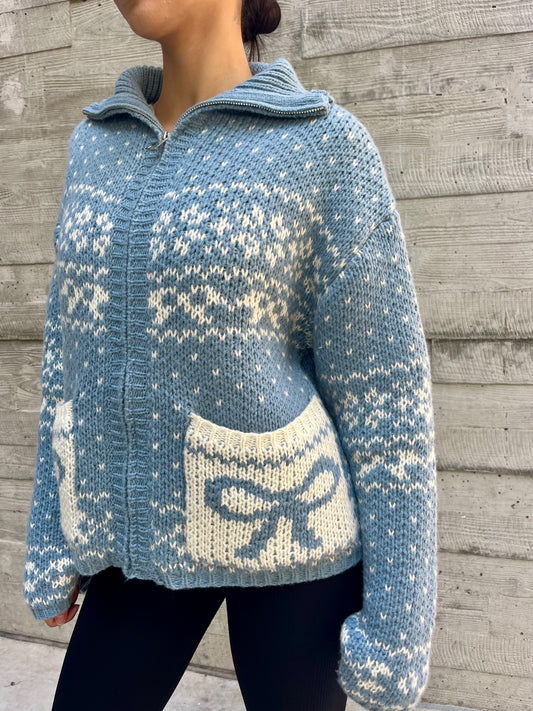 Cozy baby blue sweater